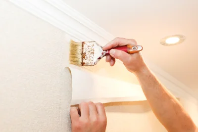 Pose de papier peint à Poleymieux-au-Mont-d'Or — revêtements muraux et toiles de verre